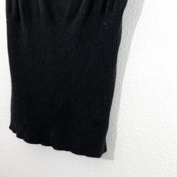 Vintage Bisou Bisou Y2K Tank Top Womens M Ribbed Knit Angora Sequins Whimsigoth - Picture 3 of 6